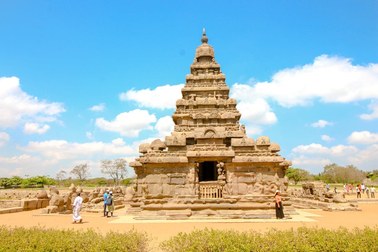 gallery-5 Explore the ancient Shore Temple, a prominent UNESCO World Heritage site in Mahabalipuram, India.