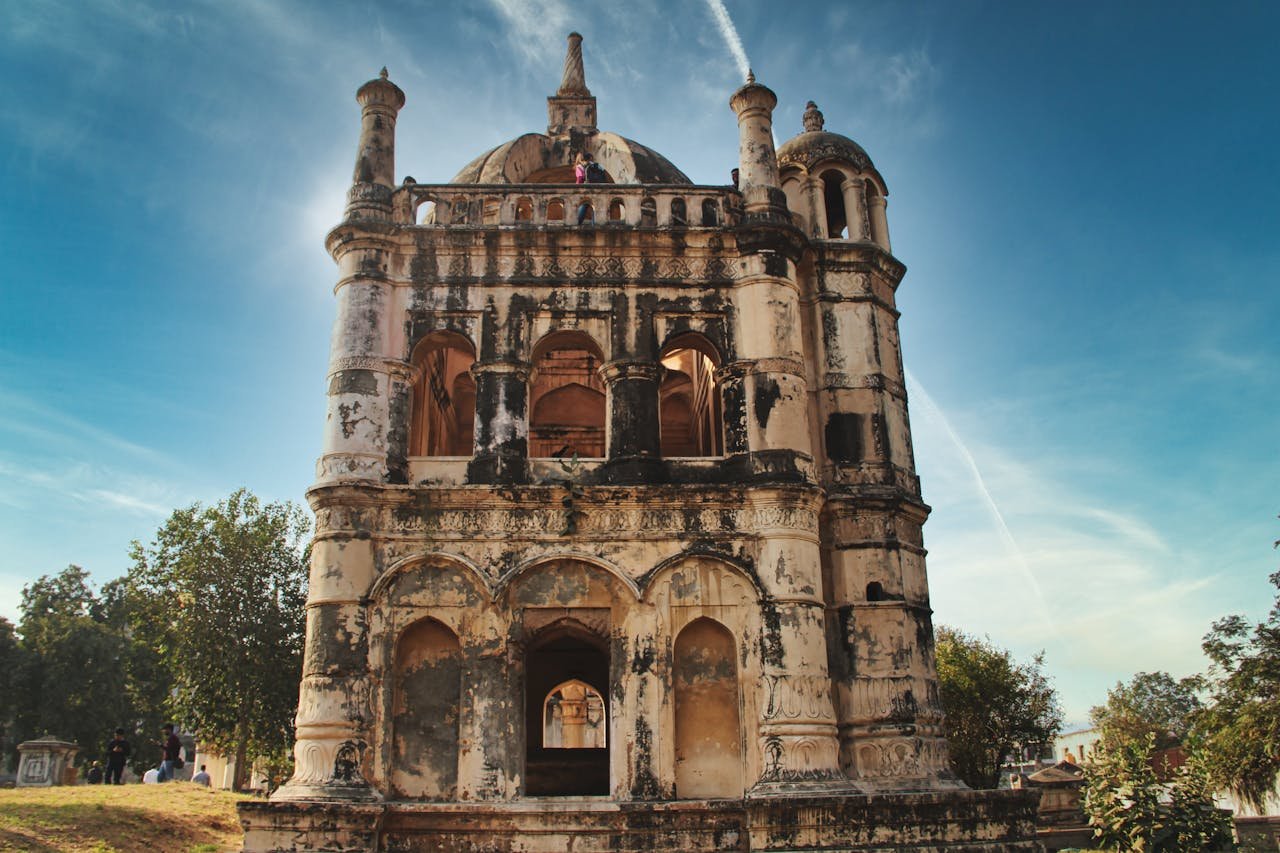 services-01 A stunning view of the historical mausoleum at the Dutch and Armenian cemetery, Surat.